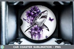 GorgeousBS03 Purple Drips Car Coaster design.