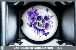GorgeousBS03 Purple Drips Car Coaster design.