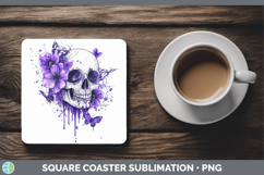 GorgeousBS03 Purple Drips Square Coaster design.