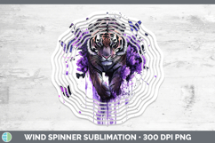 GorgeousBS03 Purple Drips Wind Spinner design.