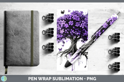 GorgeousBS03 Purple Drips Pen Wrap design.