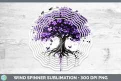 GorgeousBS03 Purple Drips Wind Spinner design.