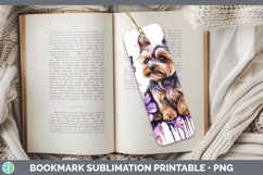 GorgeousBS03 Purple Drips Bookmark design.
