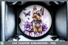 GorgeousBS03 Purple Drips Car Coaster design.