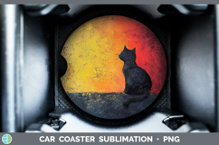 GorgeousBS03 Thick Paint Car Coaster design.