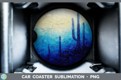GorgeousBS03 Thick Paint Car Coaster design.