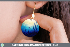 GorgeousBS03 Thick Paint Round Earrings design.