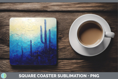 GorgeousBS03 Thick Paint Square Coaster design.