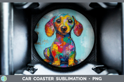 GorgeousBS03 Thick Paint Car Coaster design.