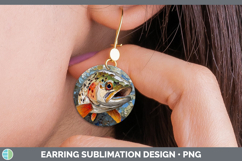 GorgeousBS03 Thick Paint Round Earrings design.