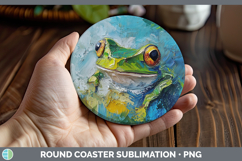 GorgeousBS03 Thick Paint Round Coaster design.
