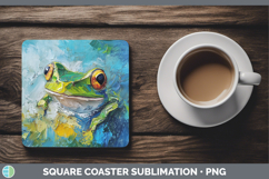 GorgeousBS03 Thick Paint Square Coaster design.