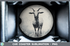 GorgeousBS03 Thick Paint Car Coaster design.