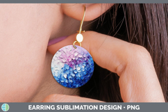 GorgeousBS03 Thick Paint Round Earrings design.