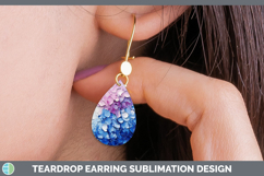 GorgeousBS03 Thick Paint Teardrop Earrings design.