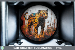 GorgeousBS03 Thick Paint Car Coaster design.