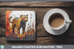 GorgeousBS03 Thick Paint Square Coaster design.