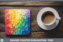 GorgeousBS03 Thick Paint Square Coaster design.