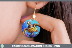 GorgeousBS03 Thick Paint Round Earrings design.