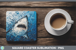 GorgeousBS03 Thick Paint Square Coaster design.