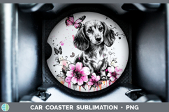 GorgeousBS035 Pink Drips Car Coaster design.