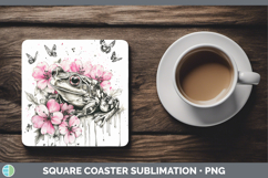 GorgeousBS035 Pink Drips Square Coaster design.