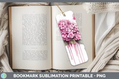 GorgeousBS035 Pink Drips Bookmark design.