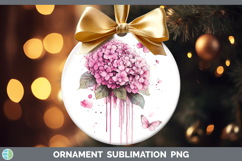 GorgeousBS035 Pink Drips Ornament design.