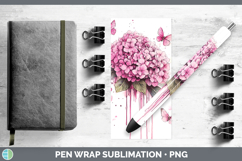 GorgeousBS035 Pink Drips Pen Wrap design.