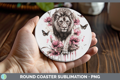 GorgeousBS035 Pink Drips Round Coaster design.
