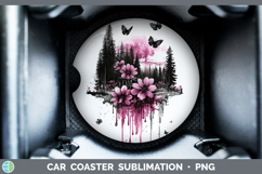 GorgeousBS035 Pink Drips Car Coaster design.
