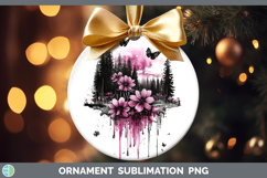 GorgeousBS035 Pink Drips Ornament design.