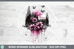 GorgeousBS035 Pink Drips Wind Spinner design.