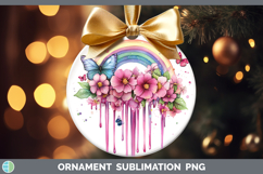 GorgeousBS035 Pink Drips Ornament design.