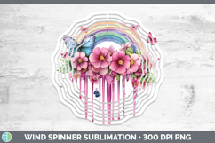 GorgeousBS035 Pink Drips Wind Spinner design.
