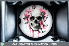 GorgeousBS035 Pink Drips Car Coaster design.