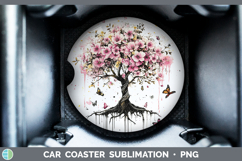 GorgeousBS035 Pink Drips Car Coaster design.