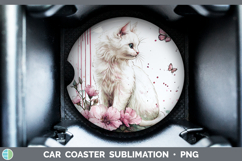 GorgeousBS035 Pink Drips Car Coaster design.