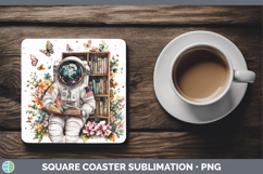 GorgeousBS04 Bookshelf Square Coaster design.