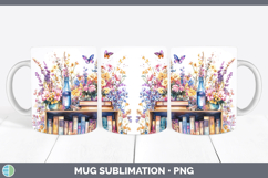 GorgeousBS04 Bookshelf Mug Wrap design.