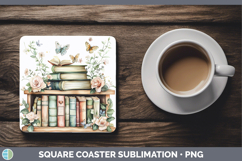 GorgeousBS04 Bookshelf Square Coaster design.