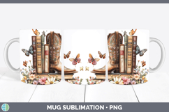 GorgeousBS04 Bookshelf Mug Wrap design.