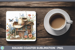 GorgeousBS04 Bookshelf Square Coaster design.