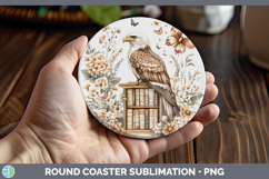 GorgeousBS04 Bookshelf Round Coaster design.