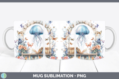 GorgeousBS04 Bookshelf Mug Wrap design.