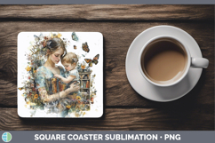 GorgeousBS04 Bookshelf Square Coaster design.