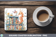 GorgeousBS04 Bookshelf Square Coaster design.