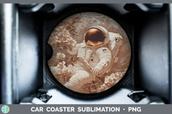 GorgeousBS04 Copper Relief Car Coaster design.