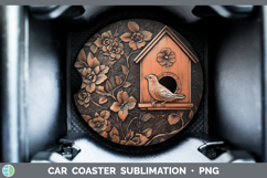 GorgeousBS04 Copper Relief Car Coaster design.