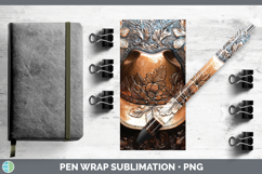GorgeousBS04 Copper Relief Pen Wrap design.